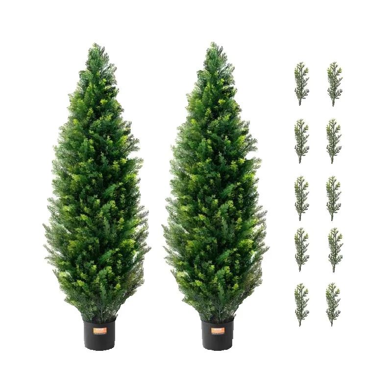 Christmas Tree Artificial - SucceBuy Artificial Cedar Topiary Tree Evergreen