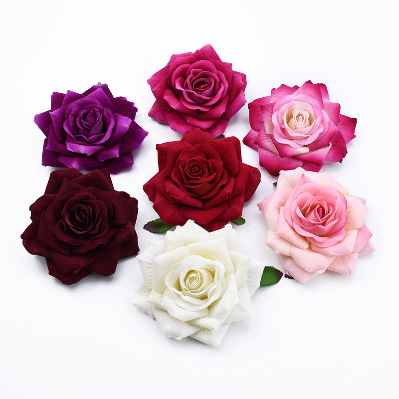 Christmas Wreath Fake - 50PCS 10CM Big Roses Artificial Flower