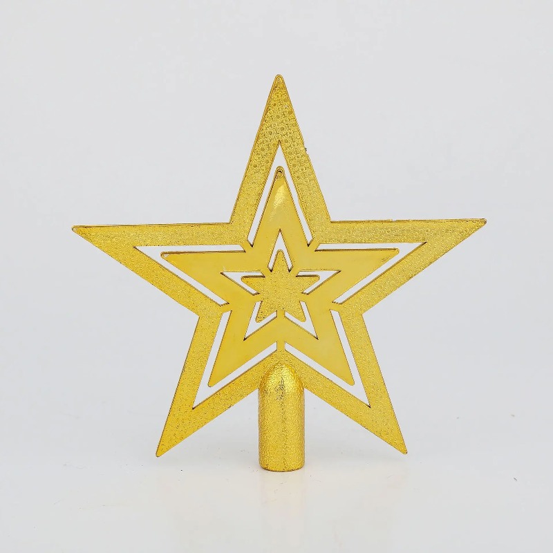 Star Tree Topper - Shining Christmas Glowing Tree Topper Five-pointed