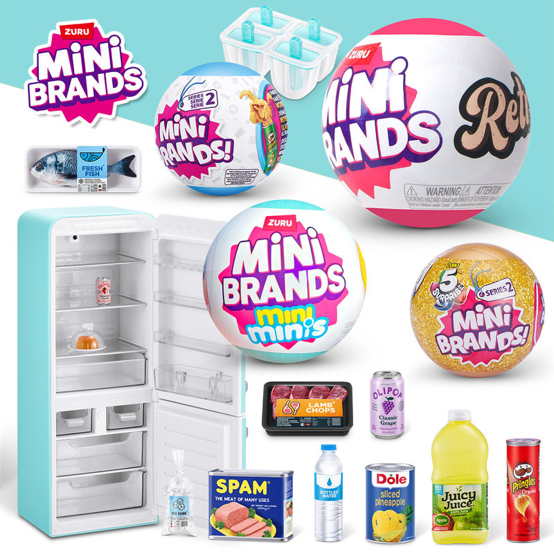 Ornament Ball Set - ZURU MINI BRANDS Realistic Miniature Refrigerator