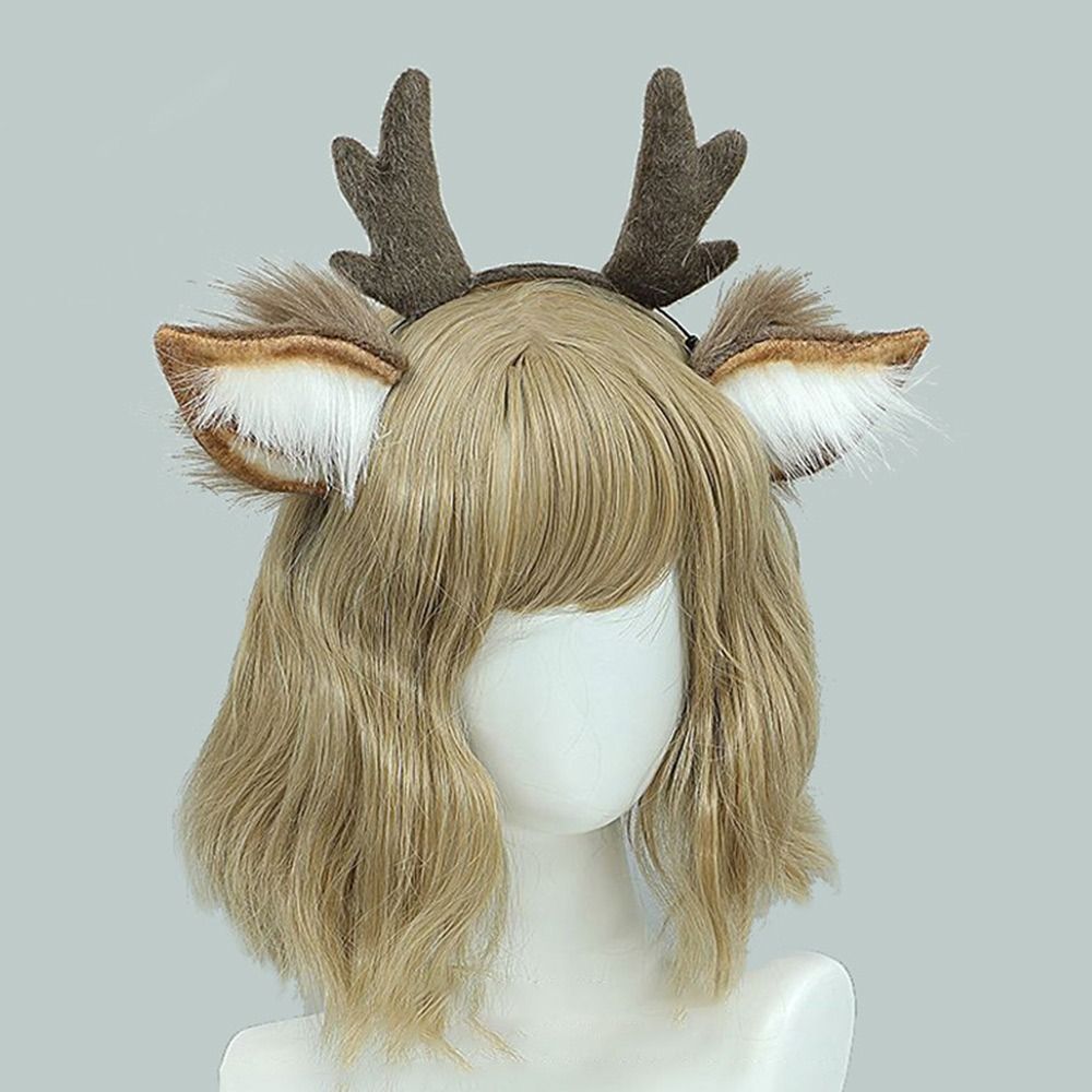 Unisex Deer Ears Reindeer Antl - Reindeer Antlers Headband ulasan dan harga