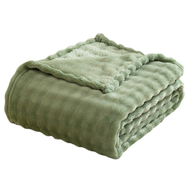 Sage Green Bubble Fleece Blank - Christmas Throw Blanket ulasan dan harga
