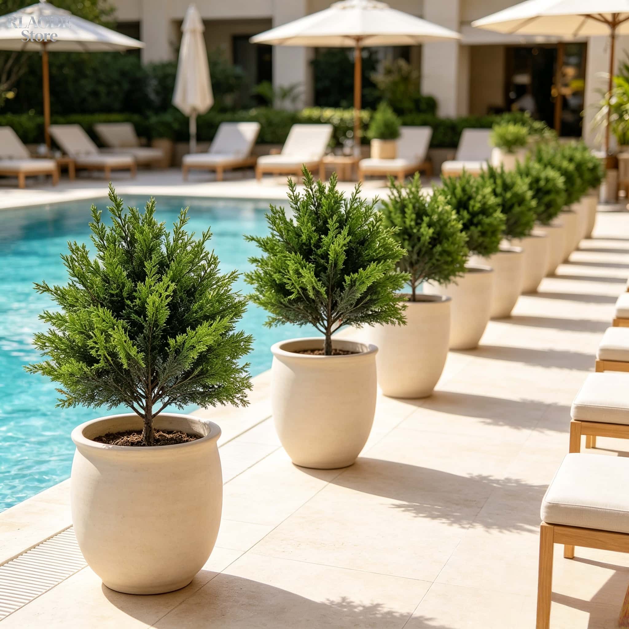 2pcs Outdoor Artificial Greene - Christmas Tree Artificial ulasan dan harga
