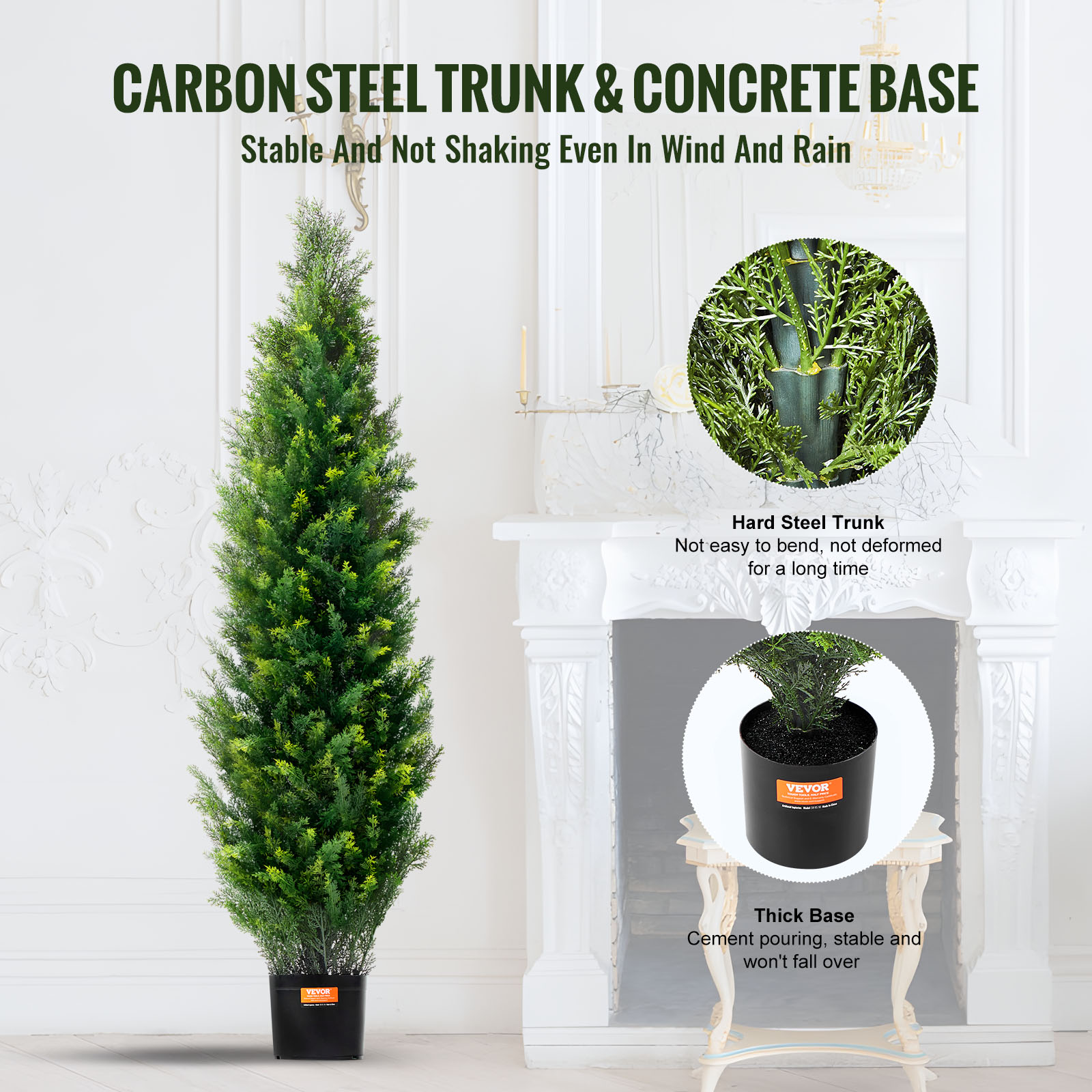 SucceBuy Artificial Cedar Topi - Christmas Tree Artificial ulasan dan harga