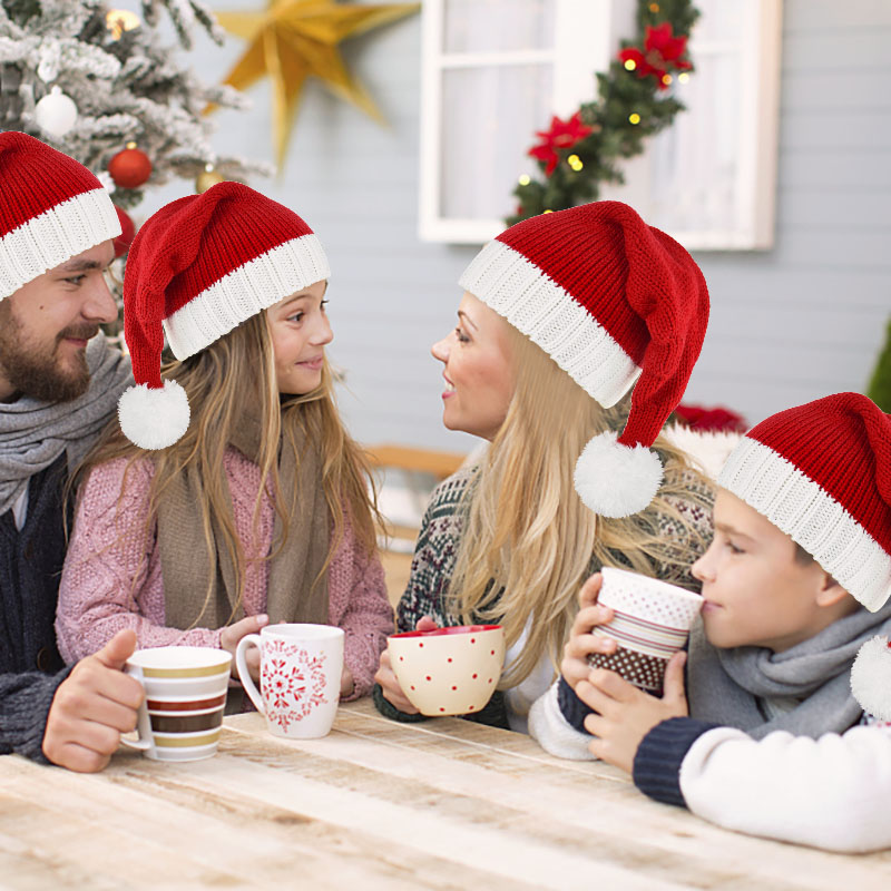 1PC Red Christmas Hat For Kids - Santa Hat Plush ulasan dan harga