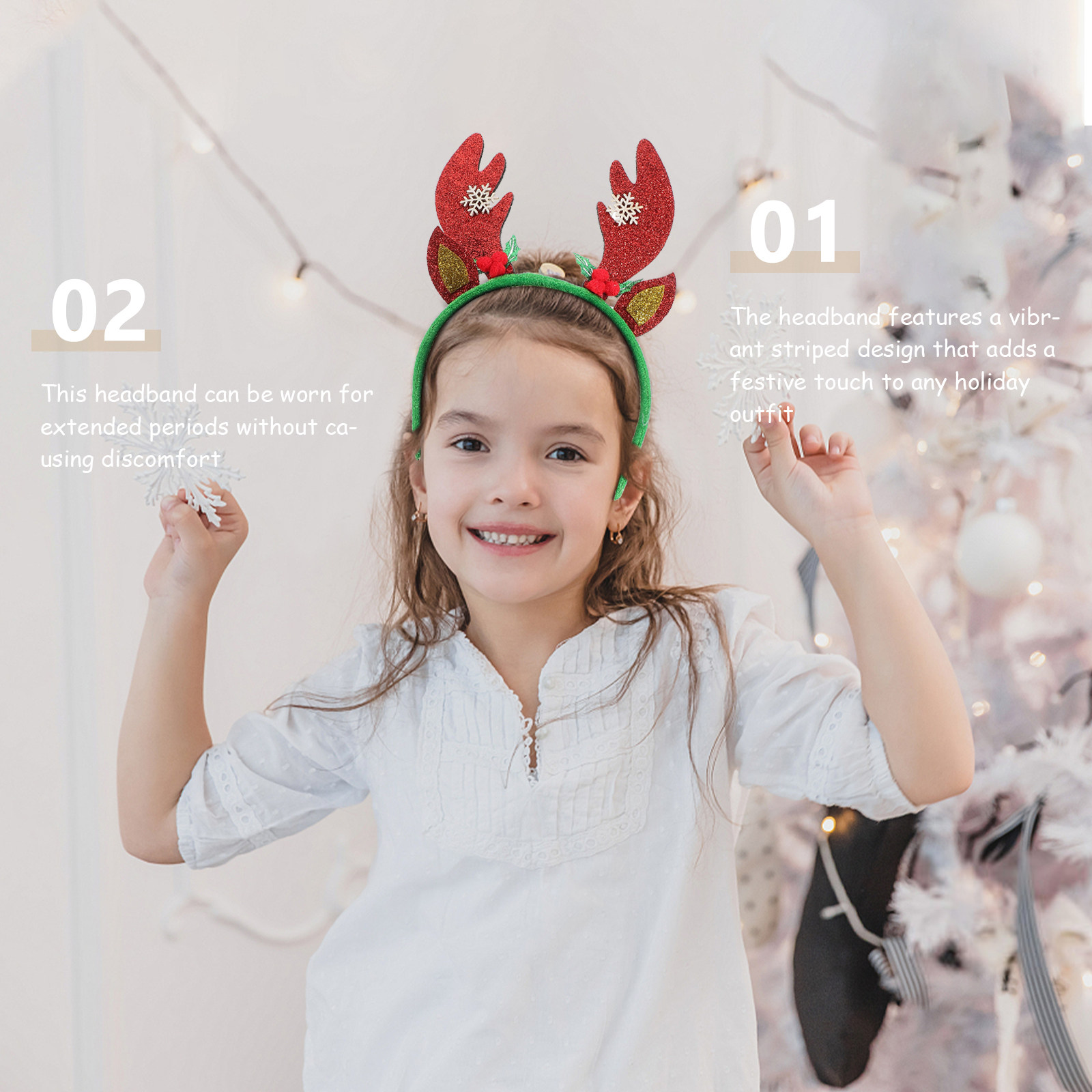 Christmas Deer Antlers Headban - Reindeer Antlers Headband ulasan dan harga