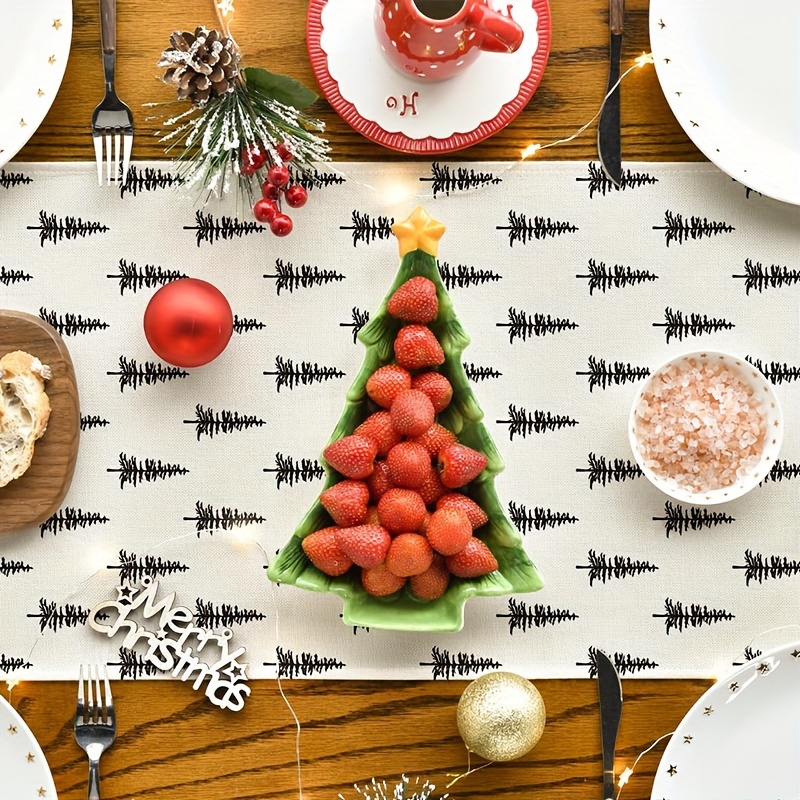 Simple Christmas Tree Table Ru - Christmas Table Runner ulasan dan harga