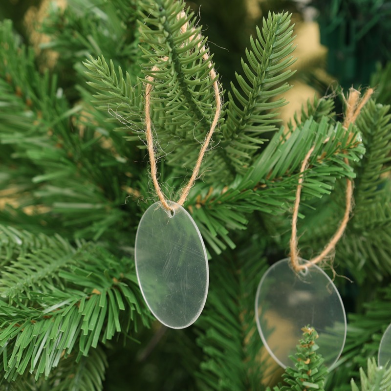 5/100x Blank Christmas Clear R - Christmas Stocking Hanging ulasan dan harga