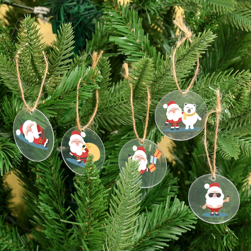5/100x Blank Christmas Clear R - Christmas Stocking Hanging ulasan dan harga