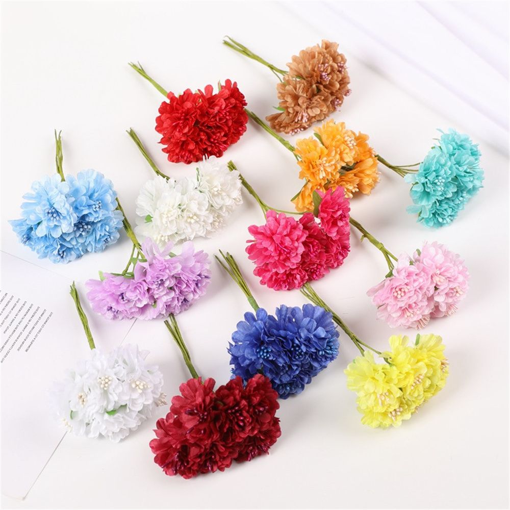 18PCS Artificial Flowers Bouqu - Christmas Wreath Fake ulasan dan harga