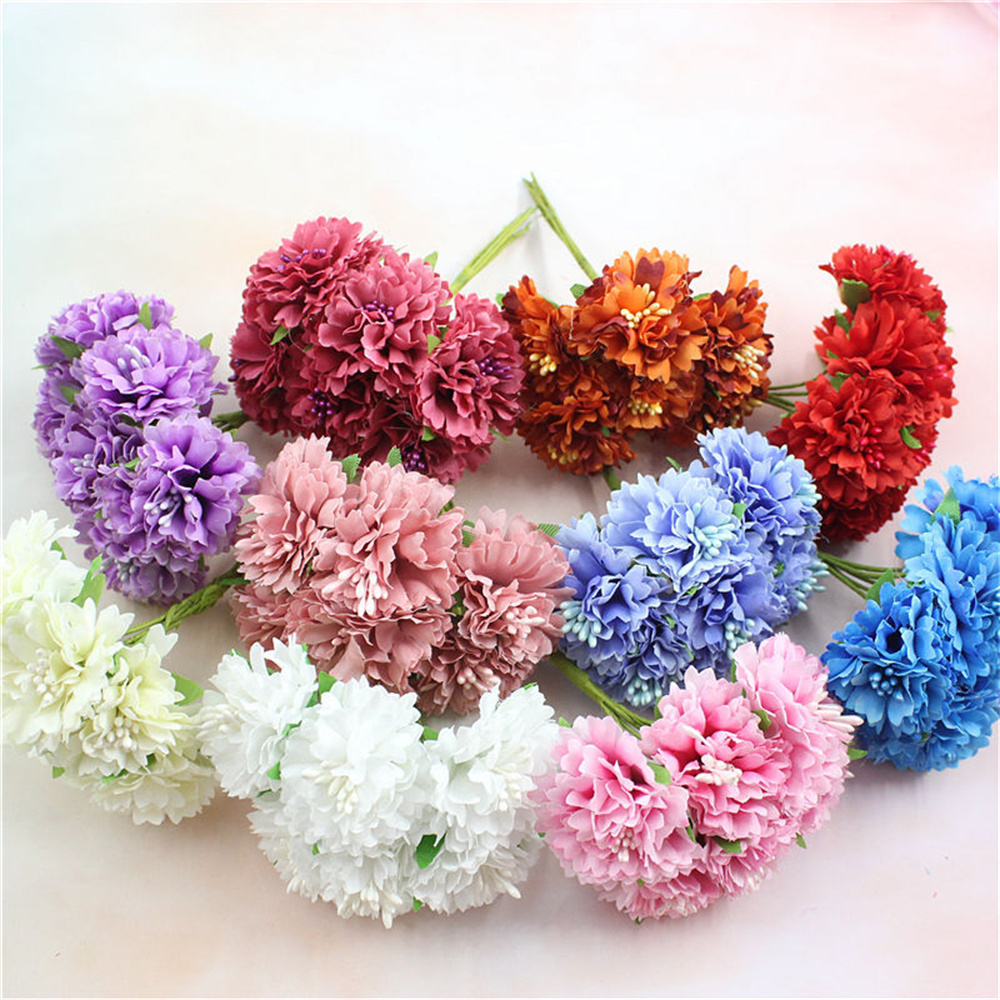 18PCS Artificial Flowers Bouqu - Christmas Wreath Fake ulasan dan harga