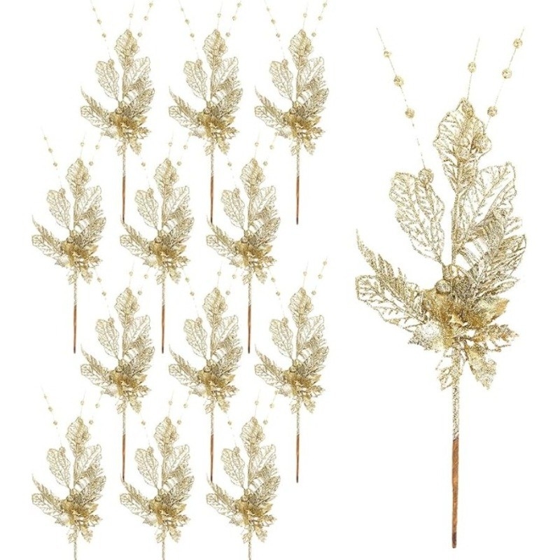 Glitter Artificial Flower Berr - Christmas Wreath Fake ulasan dan harga