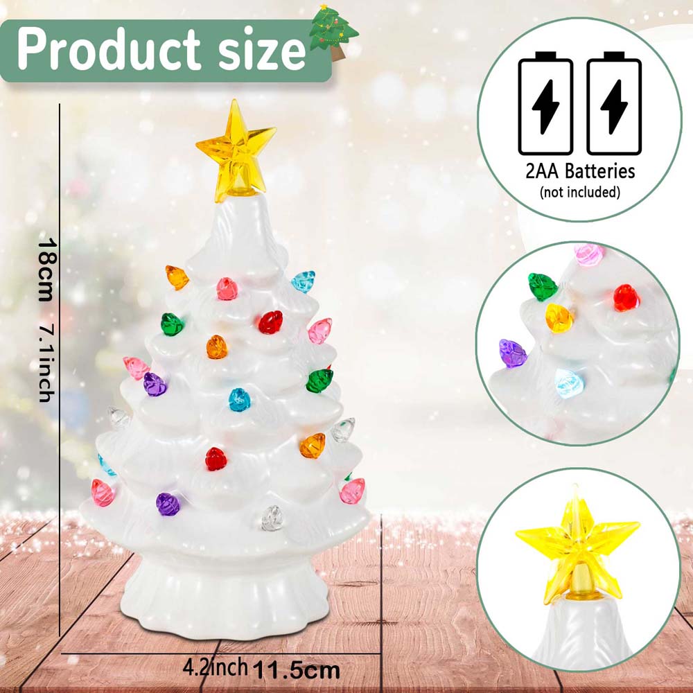 7 Inch Ceramic Christmas Villa - Star Tree Topper ulasan dan harga