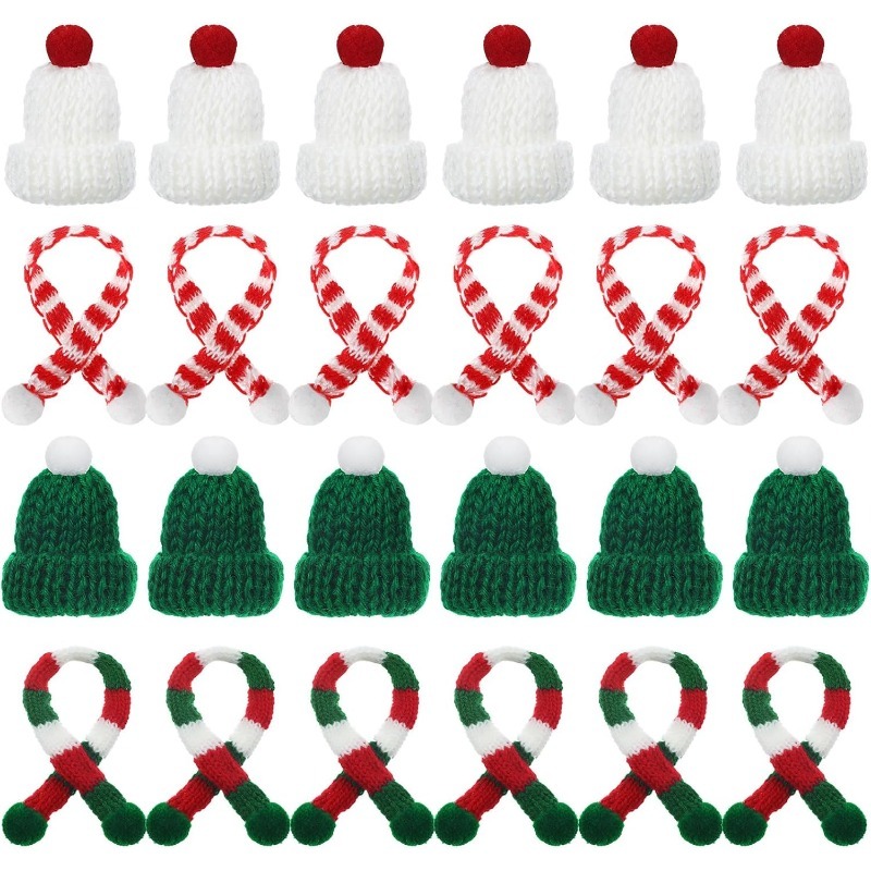 5/10Pcs Christmas Decoration M - Santa Hat Plush ulasan dan harga