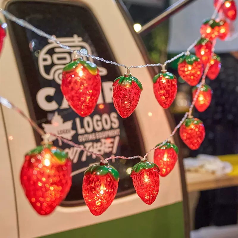 6.5FT 10LEDS Strawberry String - Led Fairy String Lights ulasan dan harga