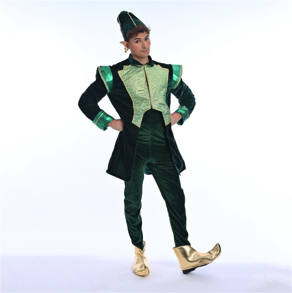 Luxury Velvet Santa Claus Chri - Elf Costume Christmas ulasan dan harga