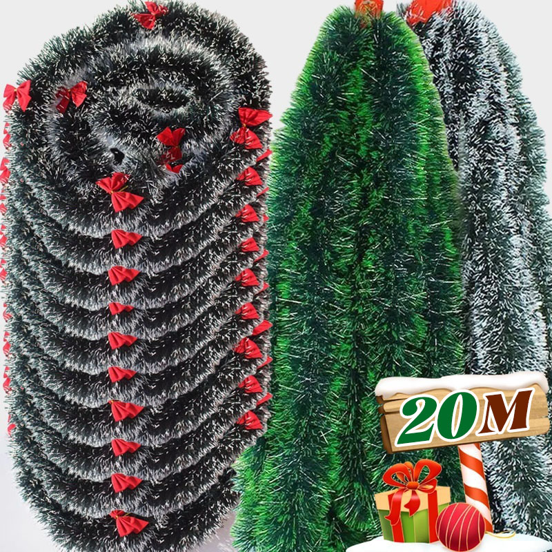 Christmas Tinsel Ribbons Strip - Tinsel Garland Decoration ulasan dan harga