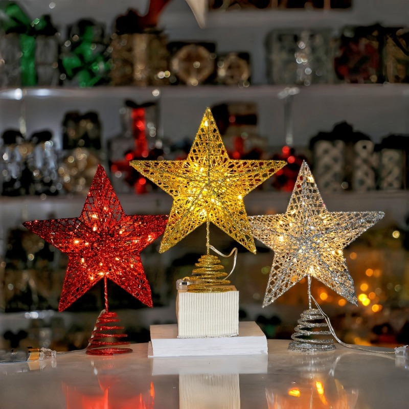 Christmas Tree Glitter Star To - Star Tree Topper ulasan dan harga