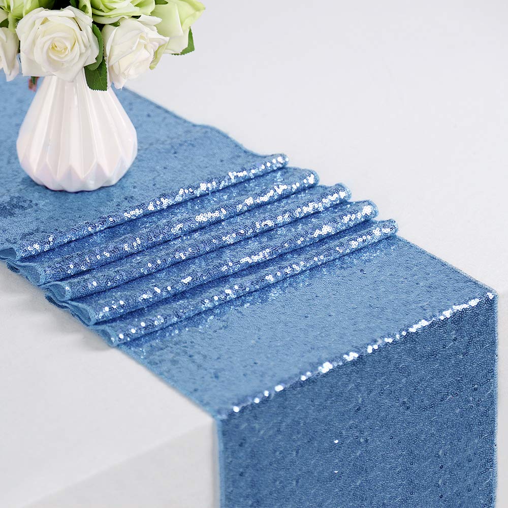 4pcs Glitter Sequin Table Runn - Christmas Table Runner ulasan dan harga