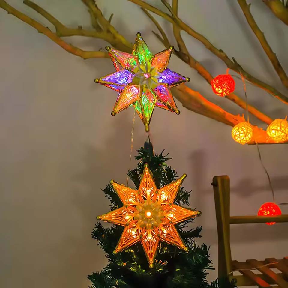 Lighted Star Trees Topper Chri - Star Tree Topper ulasan dan harga