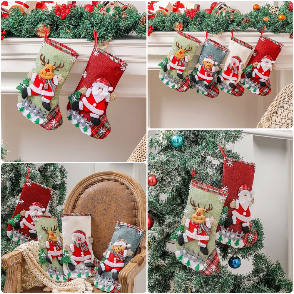 Multicolor Christmas Stocking  - Christmas Stocking Hanging ulasan dan harga