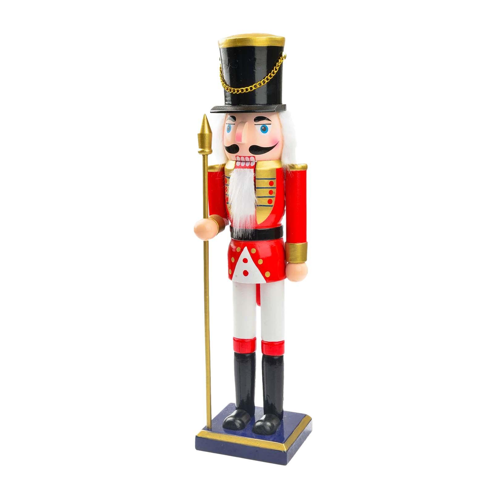 25cm Wooden Christmas Nutcrack - Nutcracker Figurine ulasan dan harga