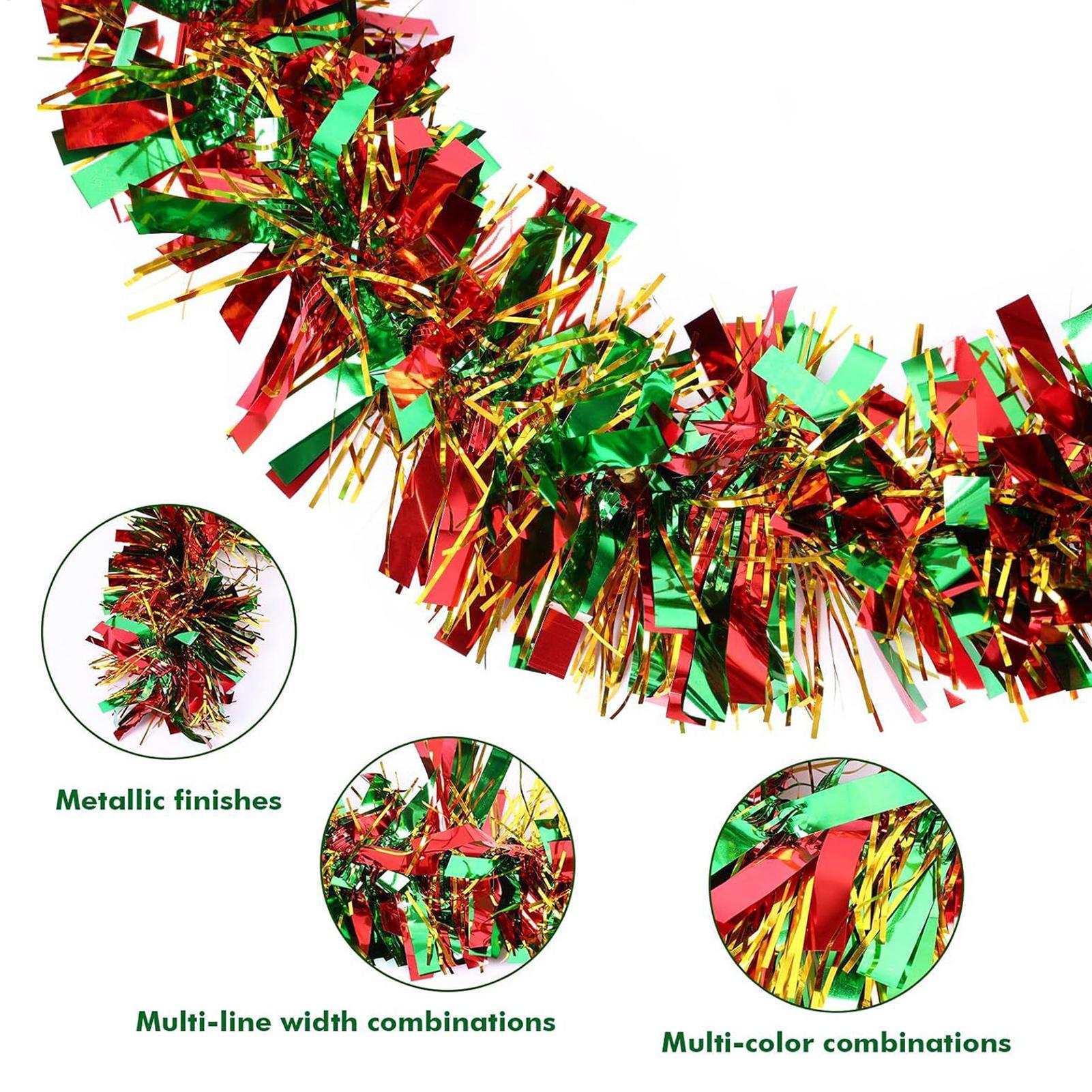 Christmas Tinsel Garland 6.5ft - Tinsel Garland Decoration ulasan dan harga