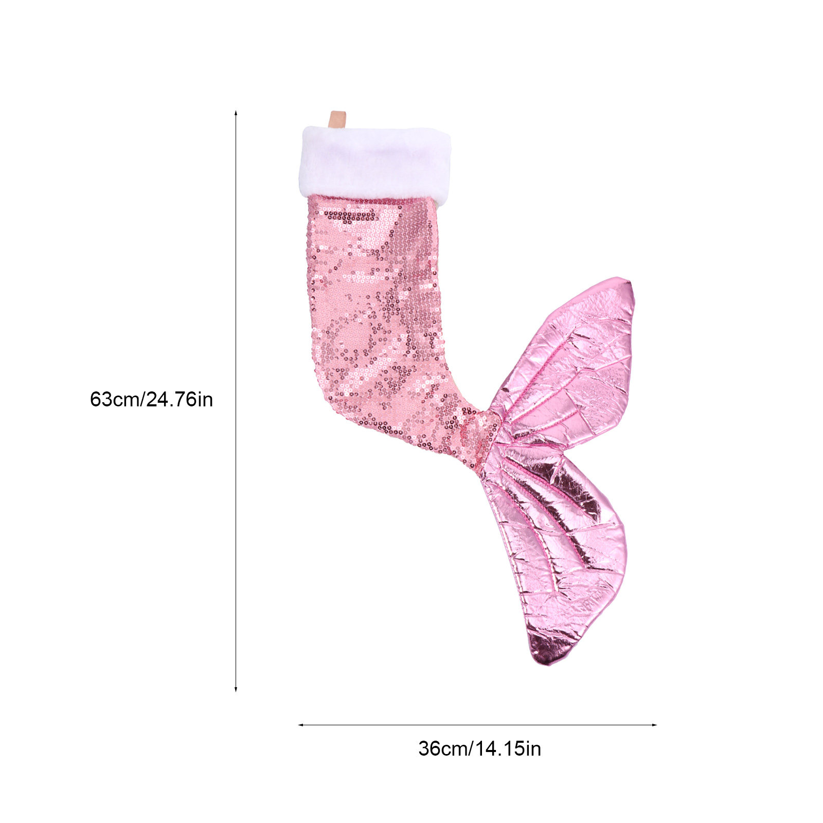 Sequins Mermaid Tail Stocking  - Christmas Stocking Hanging ulasan dan harga