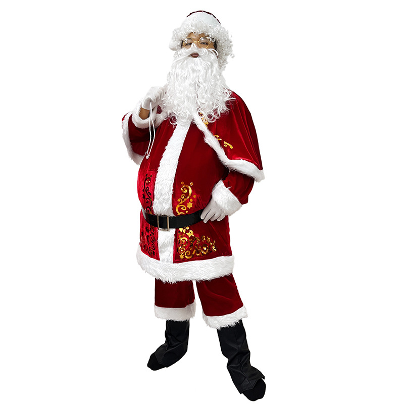 Santa Claus Costume Adult Men  - Elf Costume Christmas ulasan dan harga