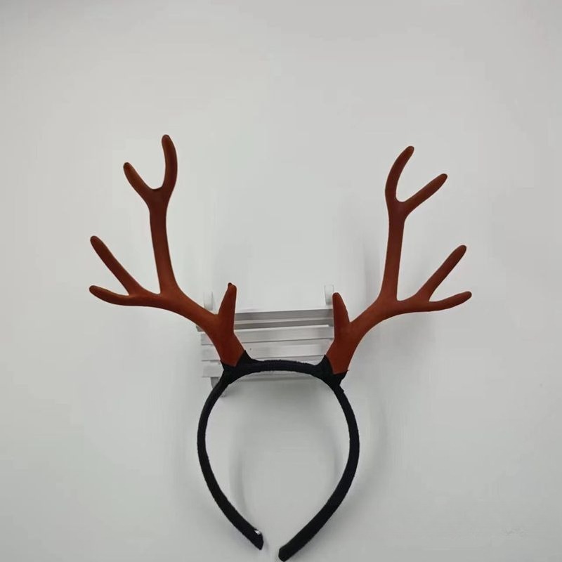 10pair 17cm Flocked Reindeer A - Reindeer Antlers Headband ulasan dan harga