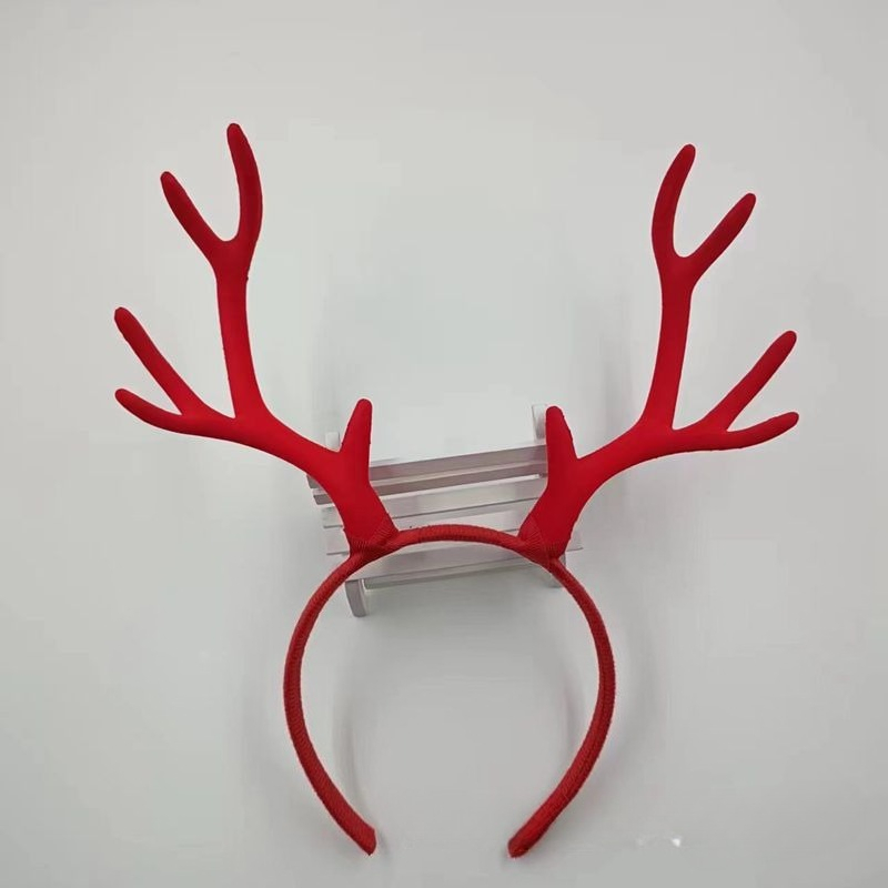 10pair 17cm Flocked Reindeer A - Reindeer Antlers Headband ulasan dan harga
