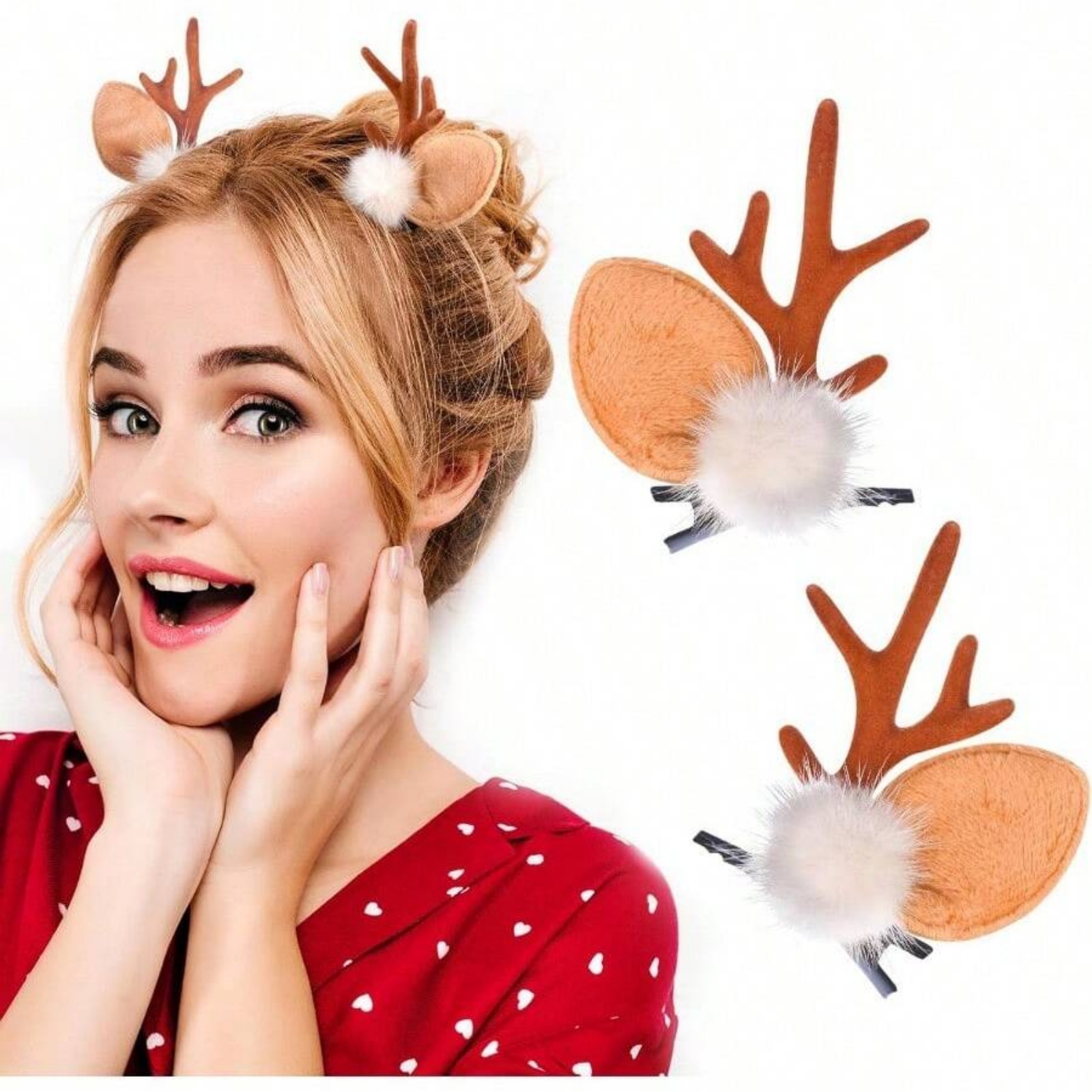 2pcs Christmas Reindeer Antler - Reindeer Antlers Headband ulasan dan harga