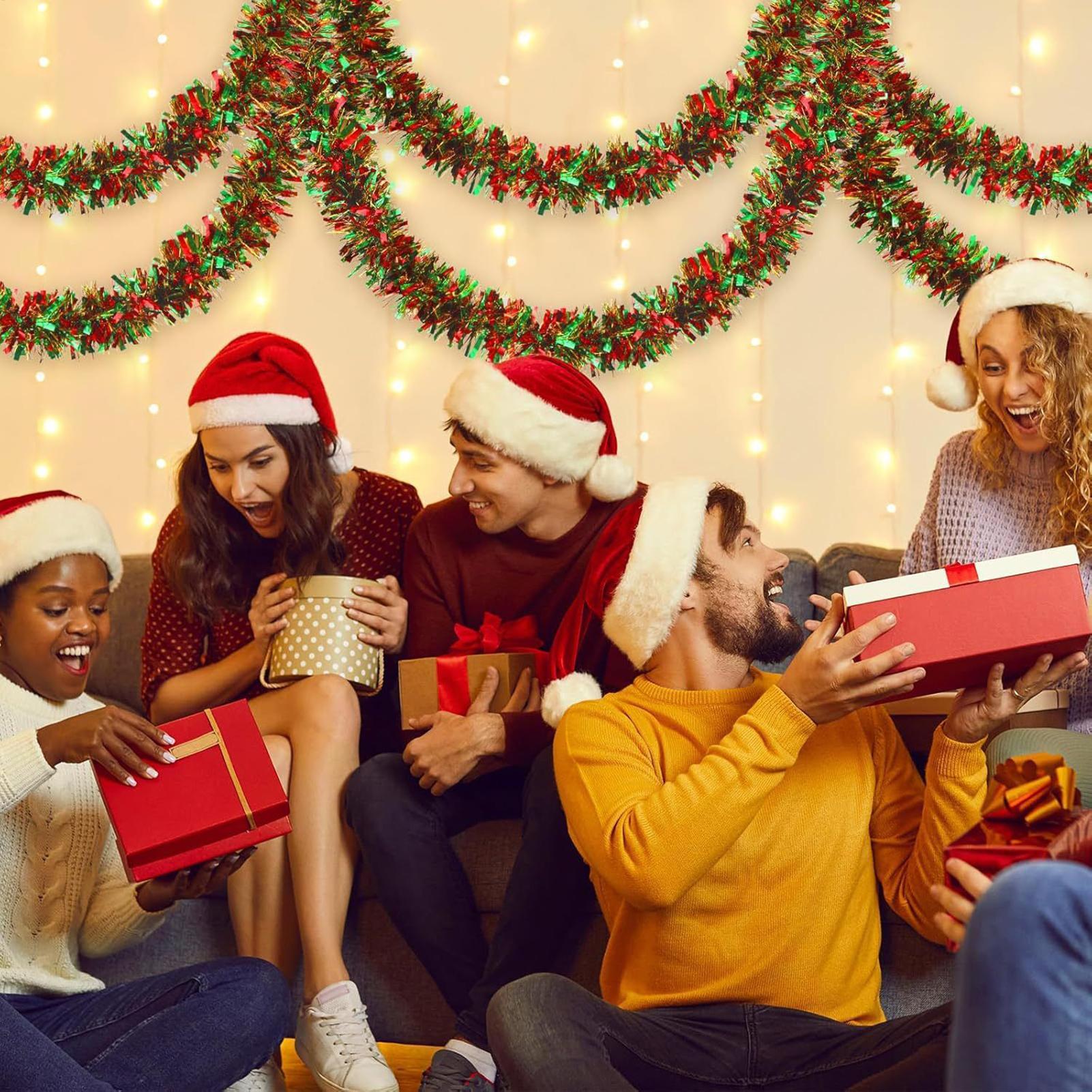 Christmas Tinsel Garland Spark - Tinsel Garland Decoration ulasan dan harga