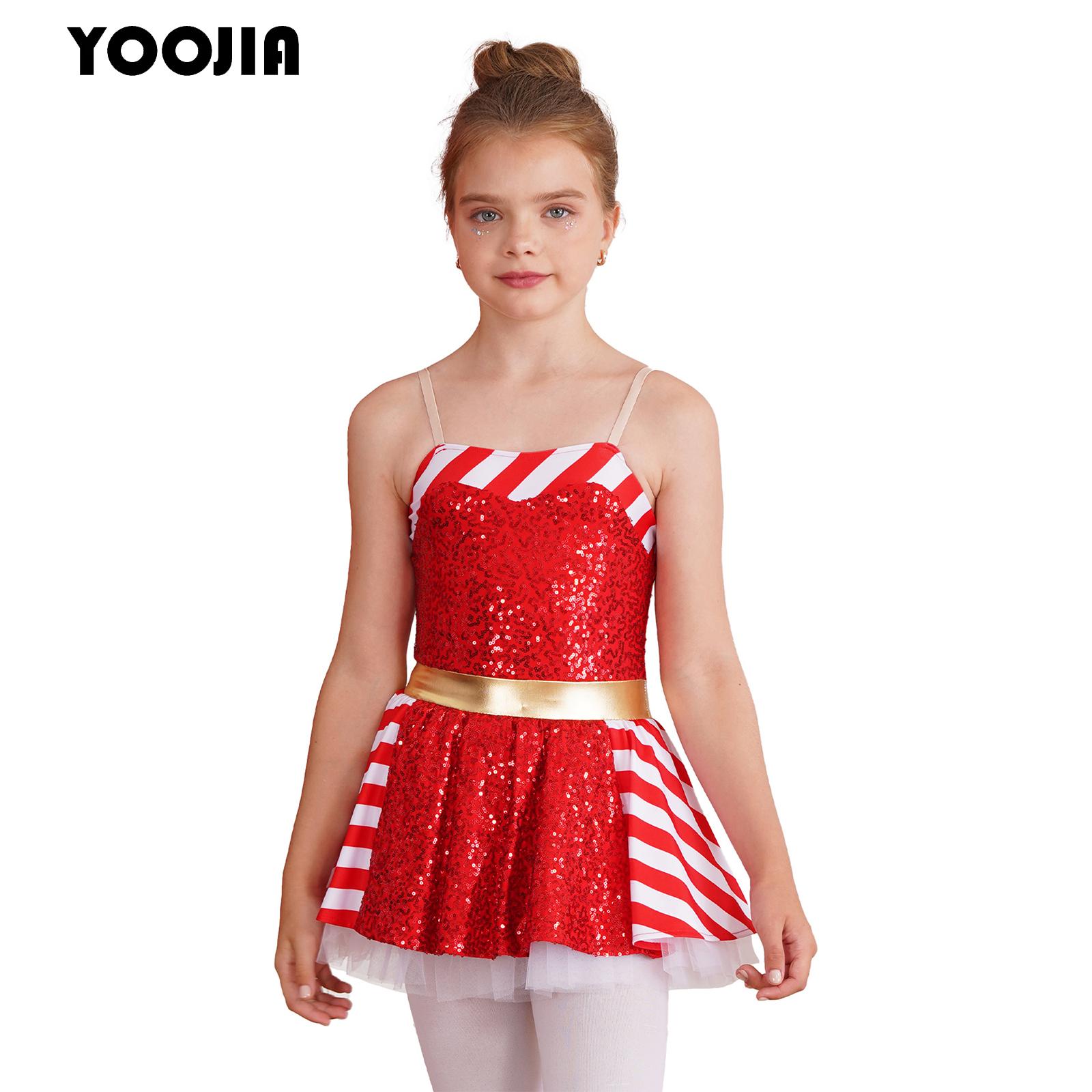 Kid Girls Sequins Christmas Da - Elf Costume Christmas ulasan dan harga