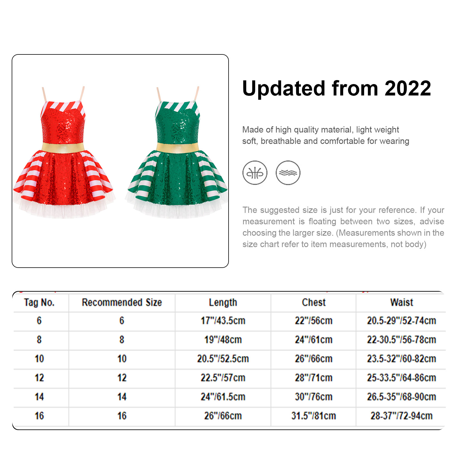 Kid Girls Sequins Christmas Da - Elf Costume Christmas ulasan dan harga