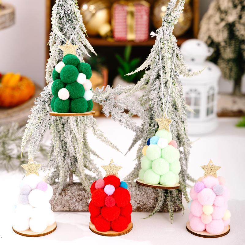 Handmade Fluffy Pom Pom Christ - Star Tree Topper ulasan dan harga