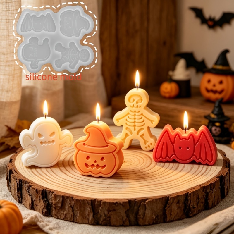 4-cavity silicone resin mold s - Holiday Candle Set ulasan dan harga